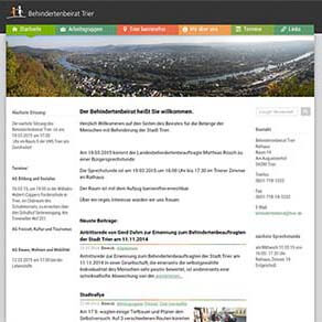 Behindertenbeirat Trier webdesign preview