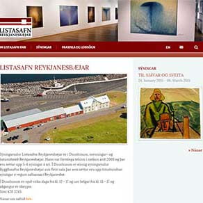 Listasafn Reykjanesbear webdesign preview